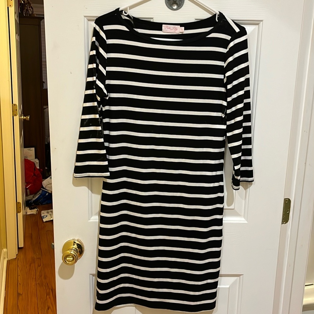 Black & White Striped Dress